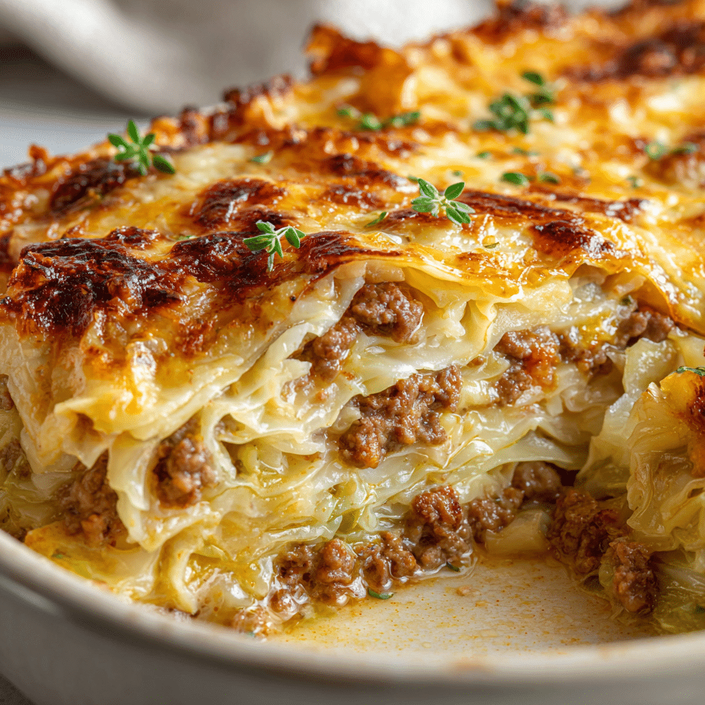Cabbage Beef Bake