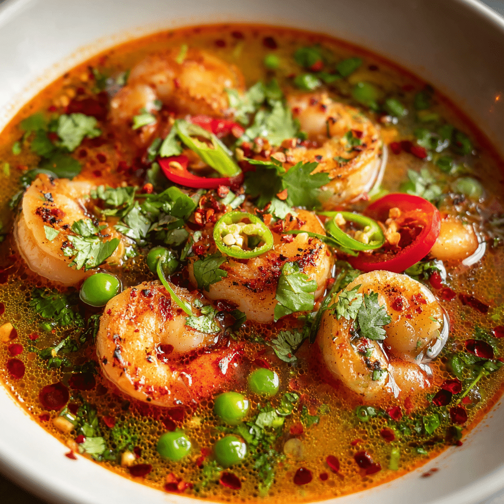 Quick and Spicy Shrimp Soup
