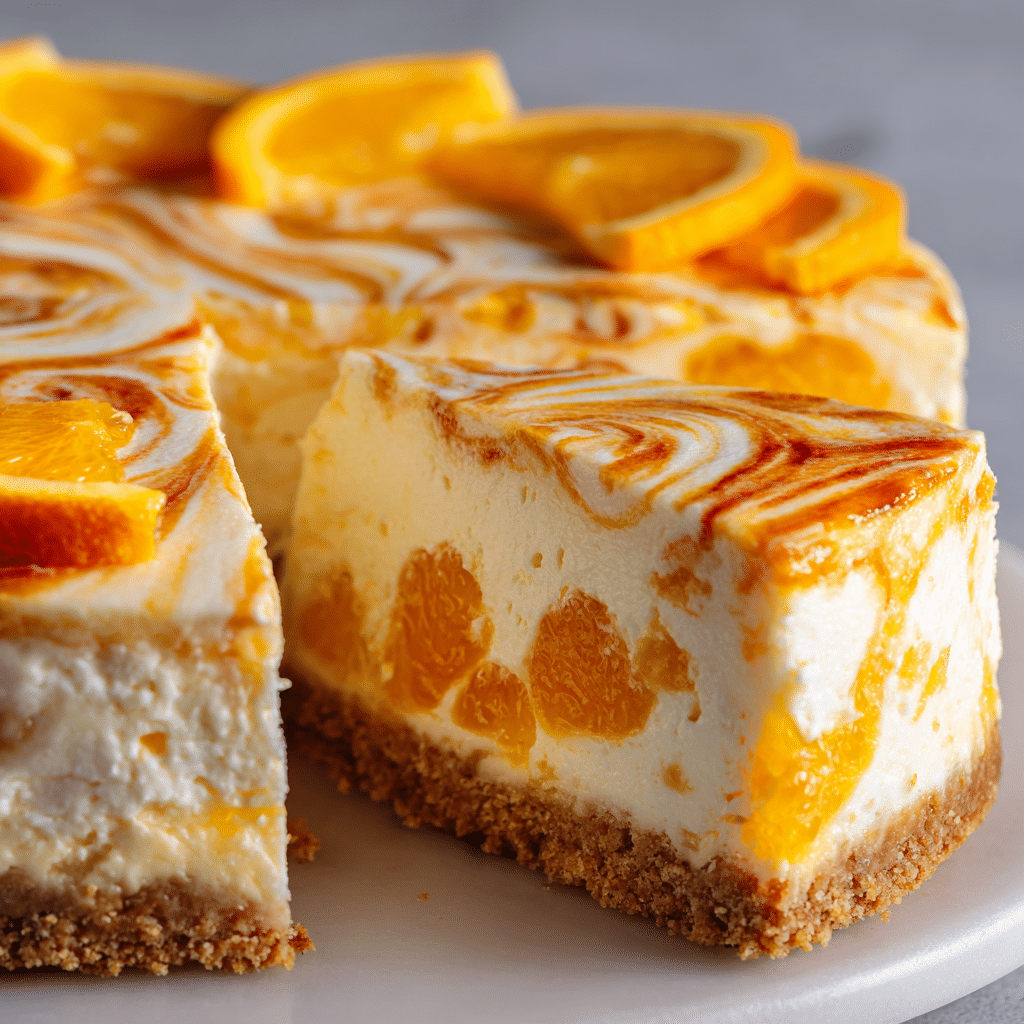No-Bake Orange Creamsicle Cheesecake