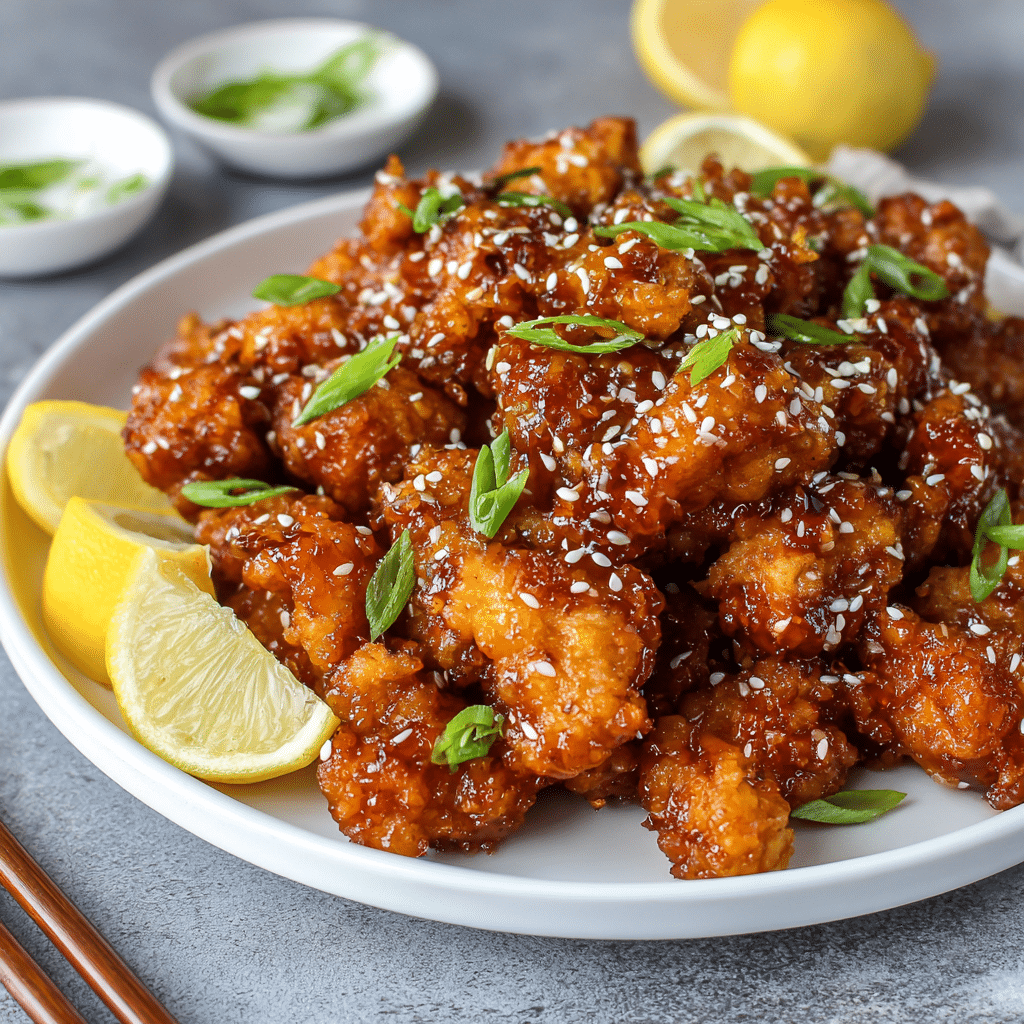 Chinese Crispy Lemon Chicken