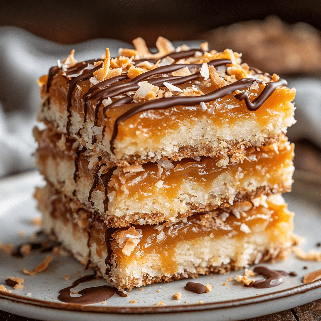 Samoa Cookie Bars