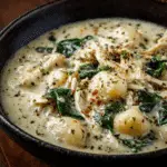 Creamy Garlic Chicken Gnocchi Soup