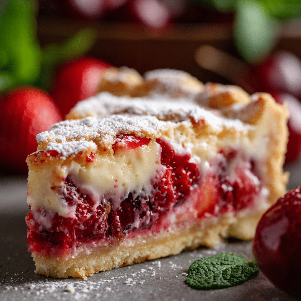 Rhubarb Custard Bars