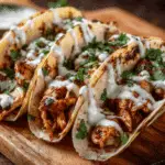 Garlic Butter Honey BBQ Chicken Tacos