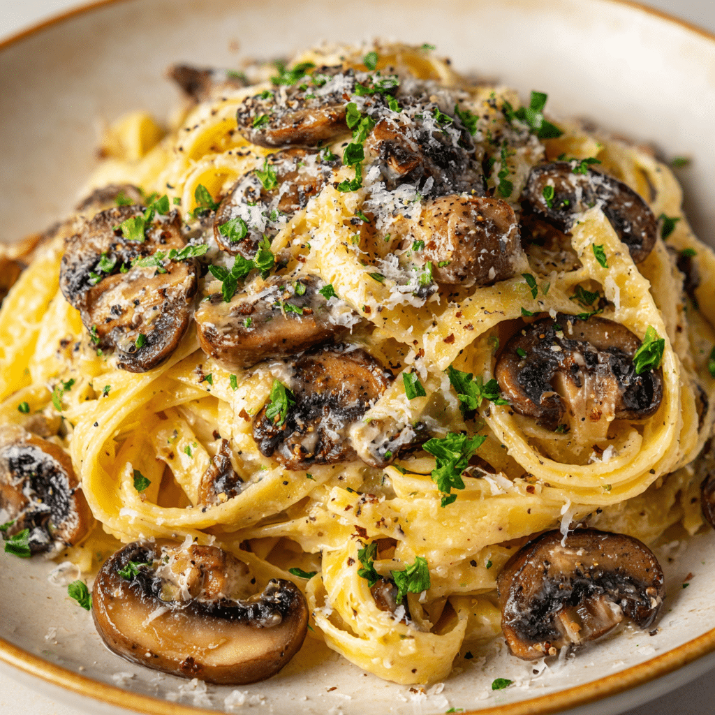 Brown Butter Mushroom Pasta