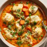 Coconut Curry Soup with Dumplings