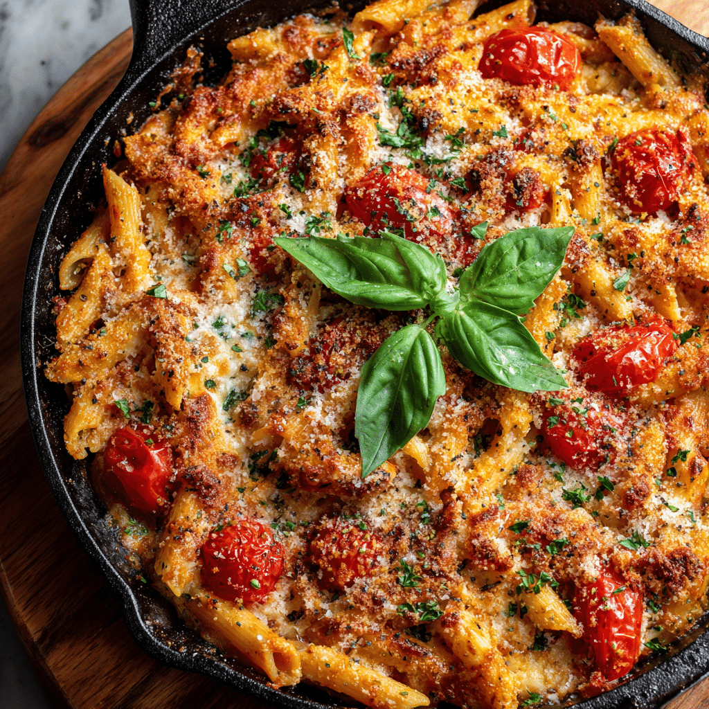 Tomato Tuna Pasta Bake