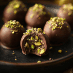 Dubai Chocolate Balls with Pistachio Kunefe Filling