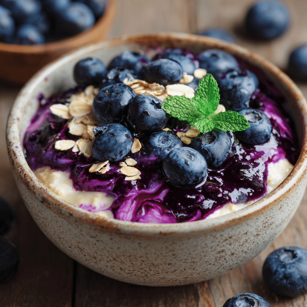 Blueberry Cheesecake Overnight Oats