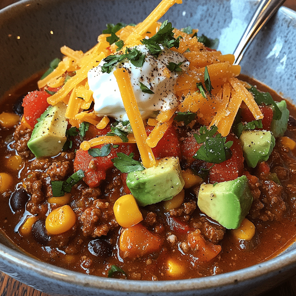 Easy Taco Soup Recipe