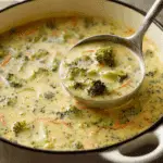 High Protein Broccoli Cheddar Soup