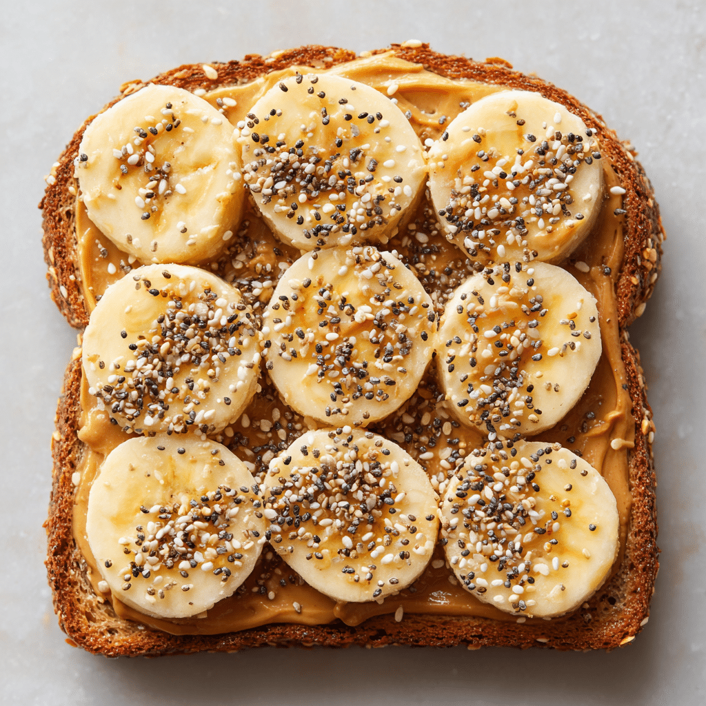 Peanut Butter and Banana Toast
