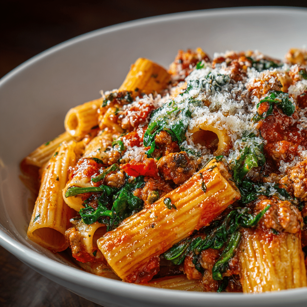 Tomato Spinach Pasta