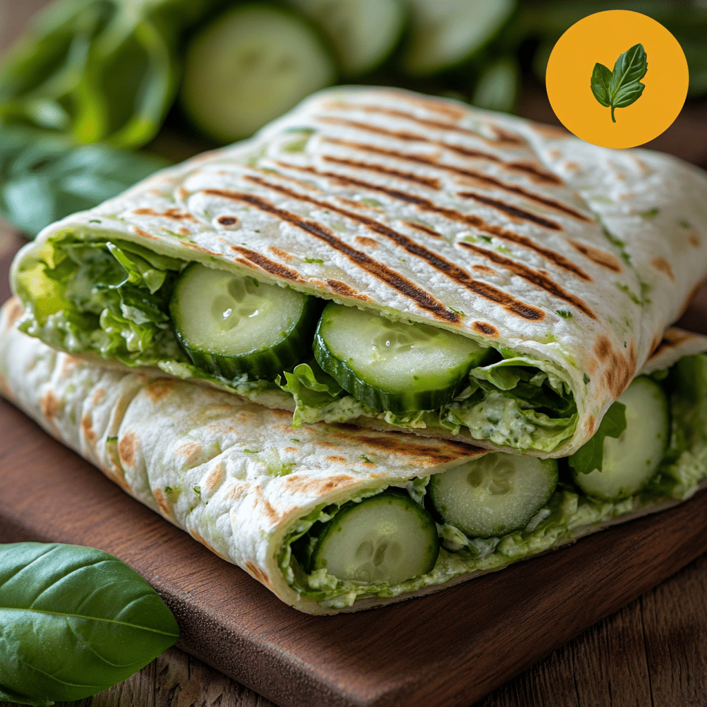 Cucumber Green Goddess Wraps