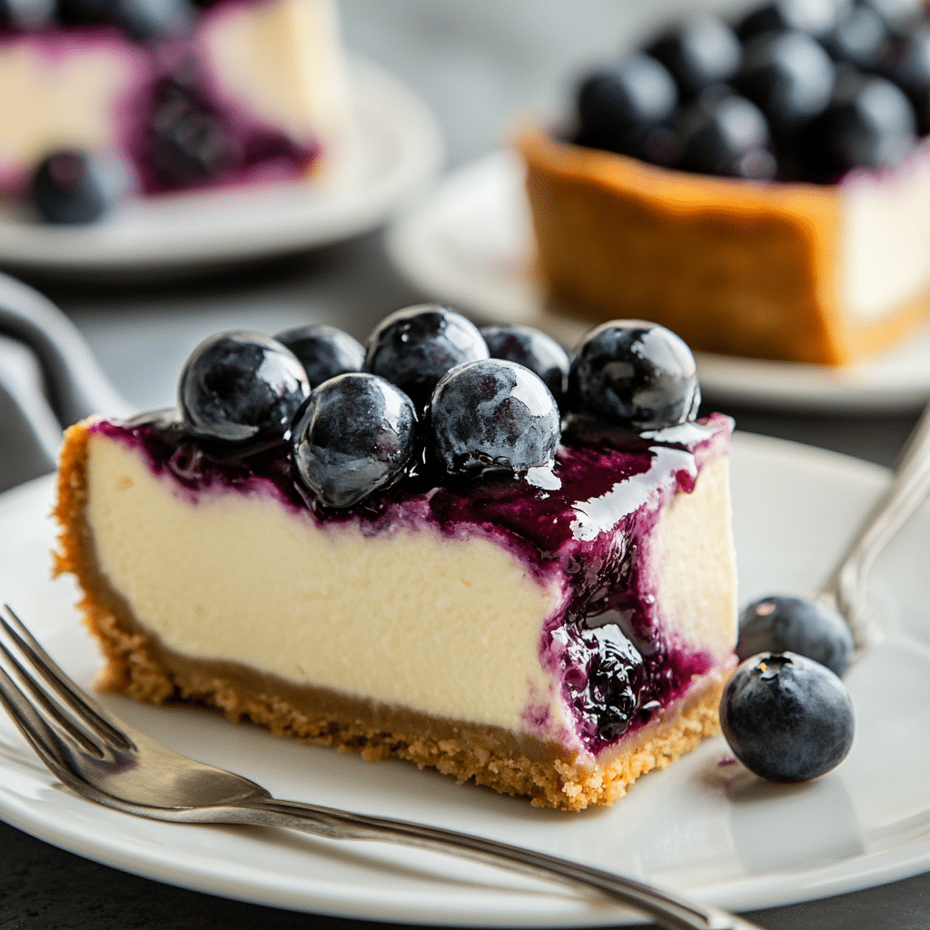 Simple Blueberry Cheesecake