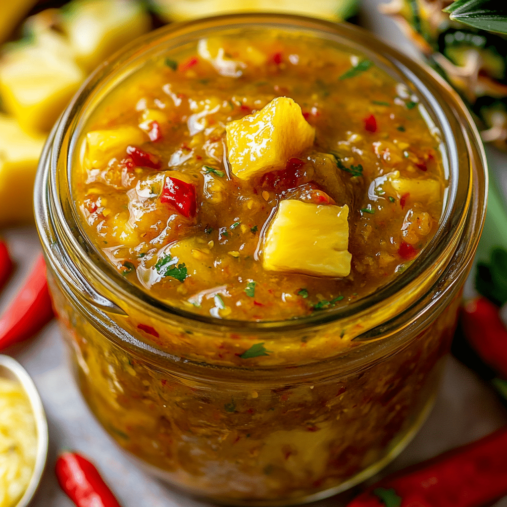 Sweet & Spicy Pineapple Jelly