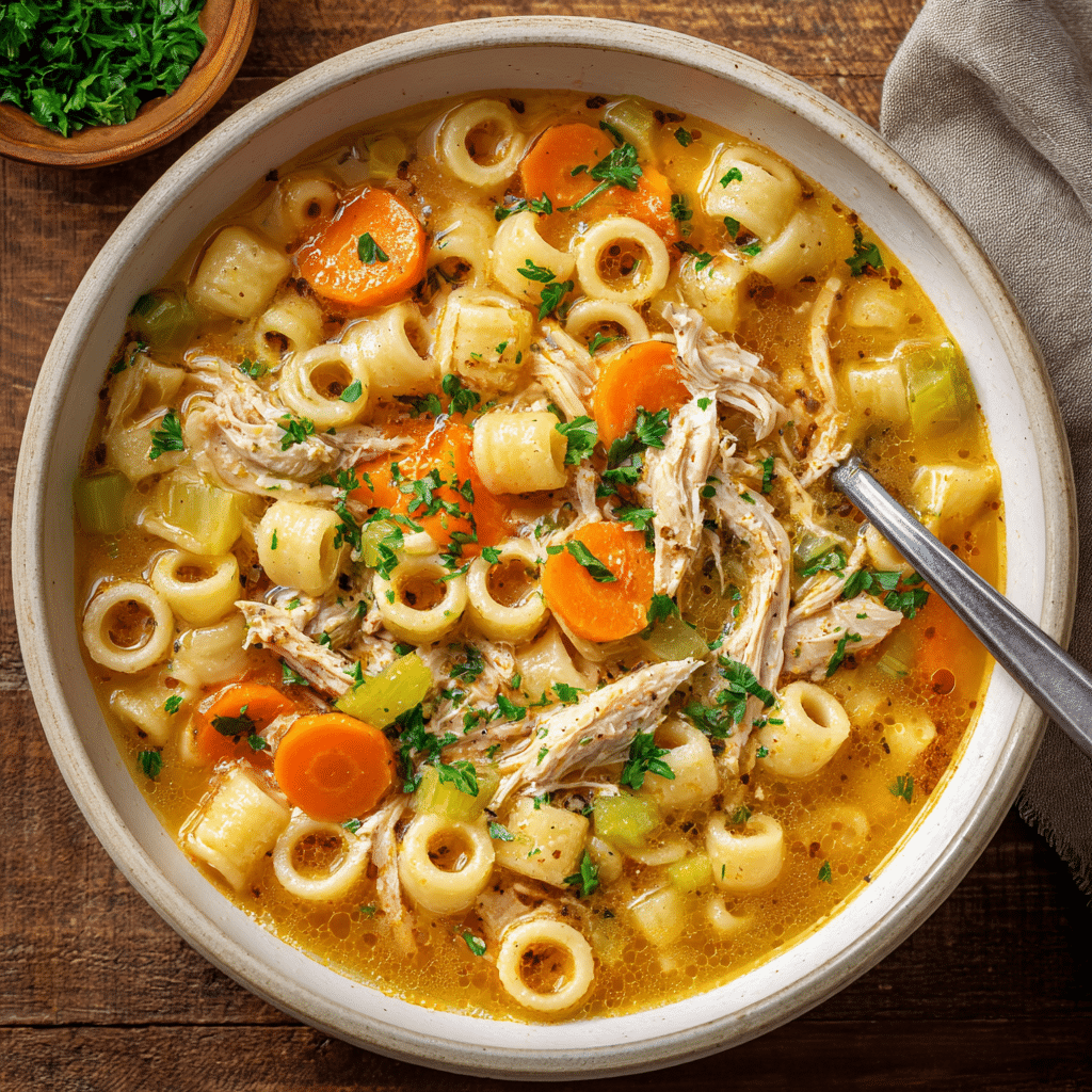 Carrabba’s Copycat Shredded Chicken Soup