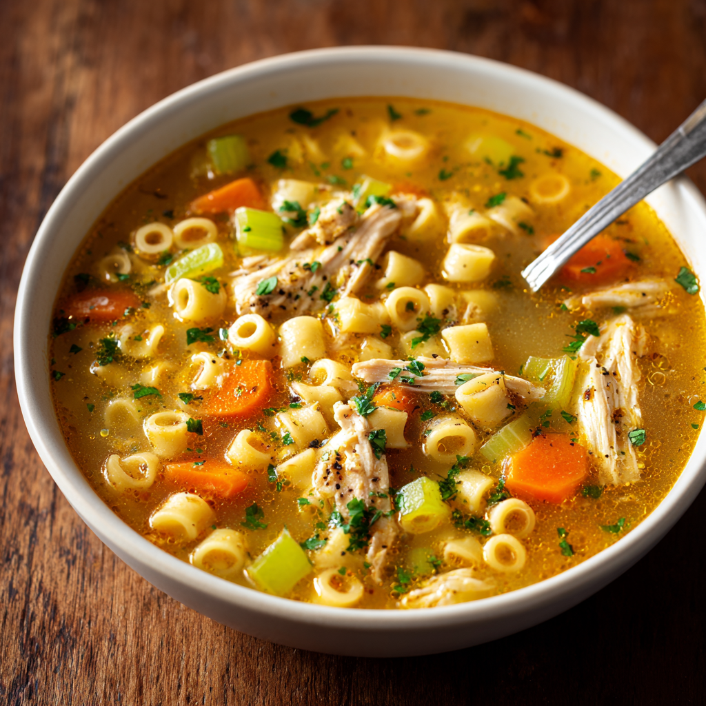 Carrabba’s Copycat Shredded Chicken Soup