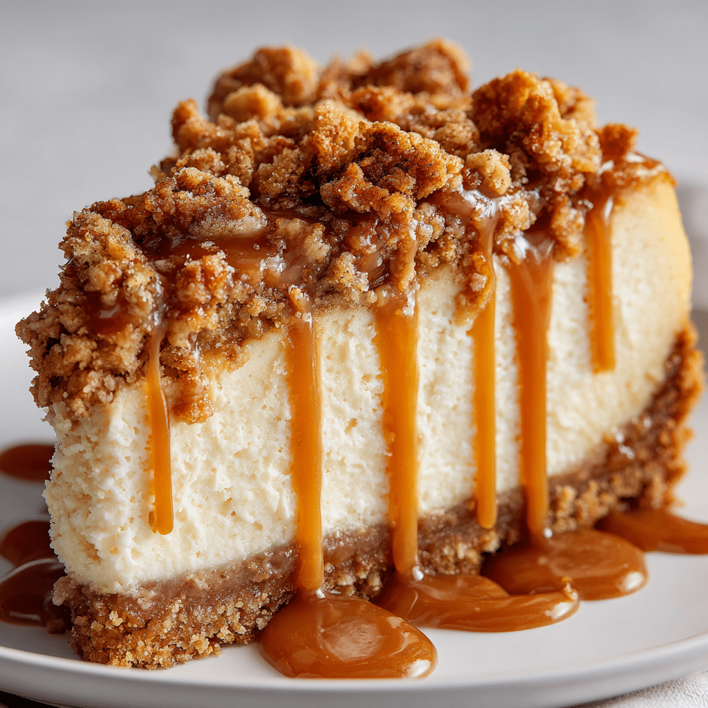Apple Crisp Cheesecake
