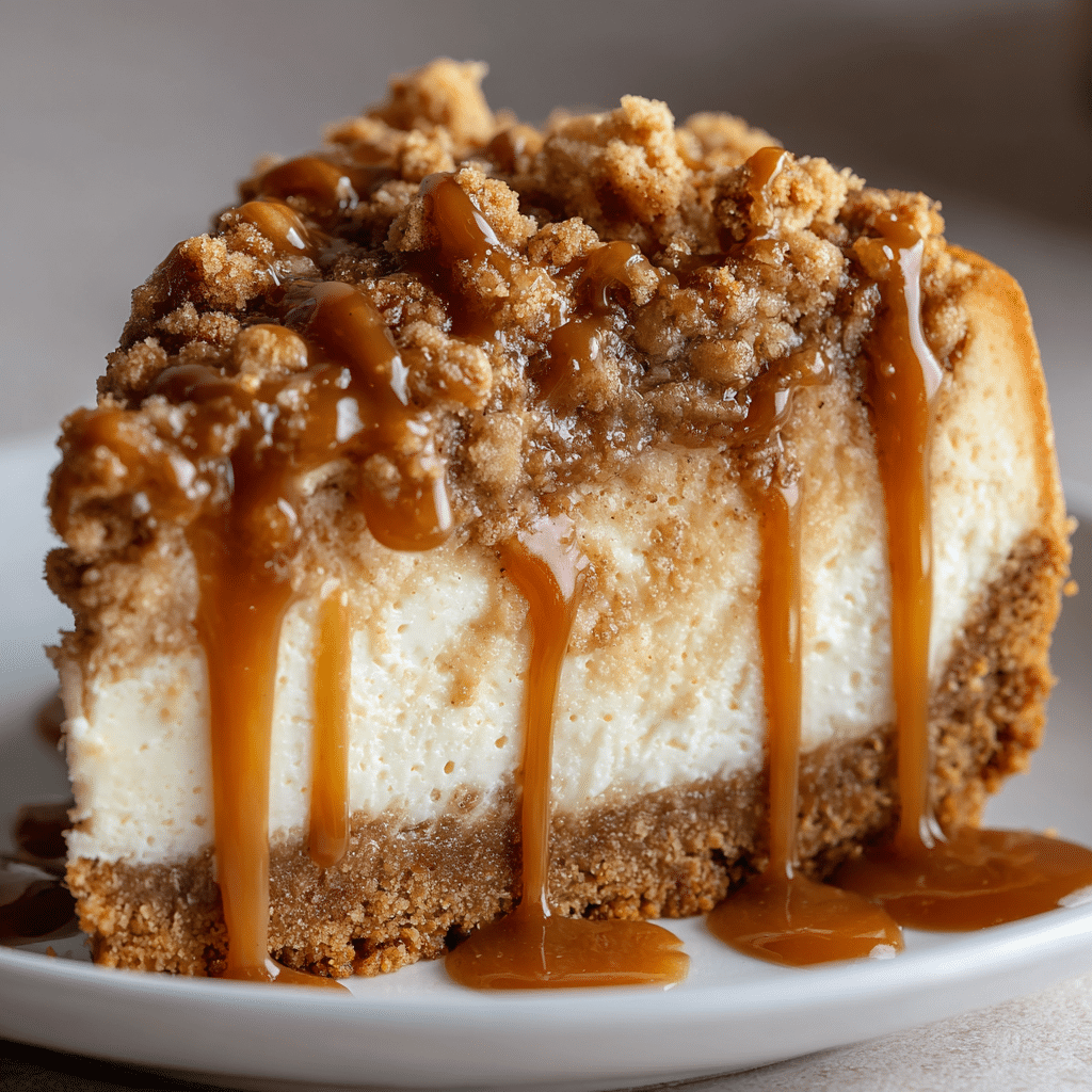 Apple Crisp Cheesecake