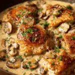 Keto Chicken Thighs with Mushroom Sauce