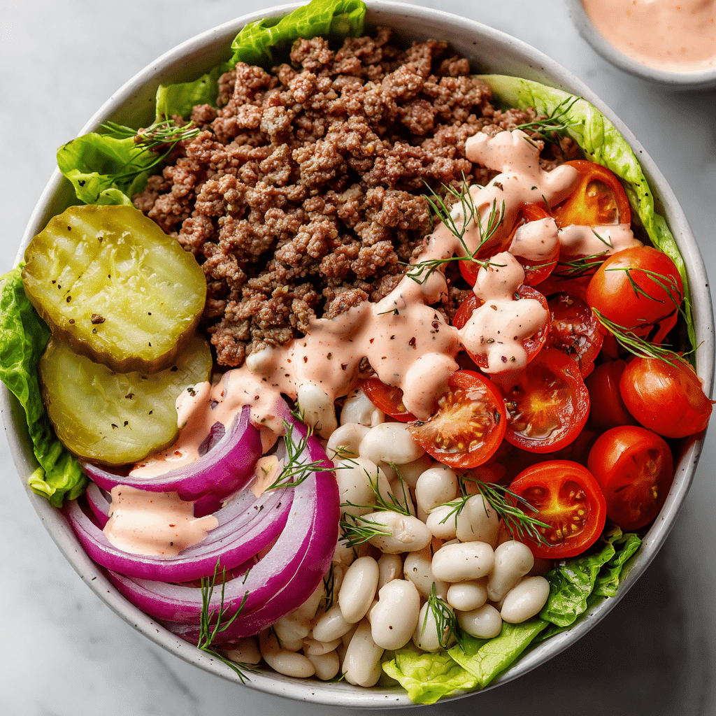 Low Carb Burger Bowl