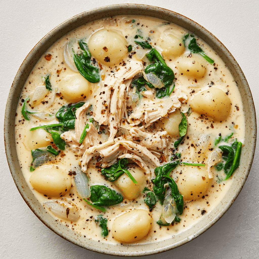 Crockpot Chicken Gnocchi Soup