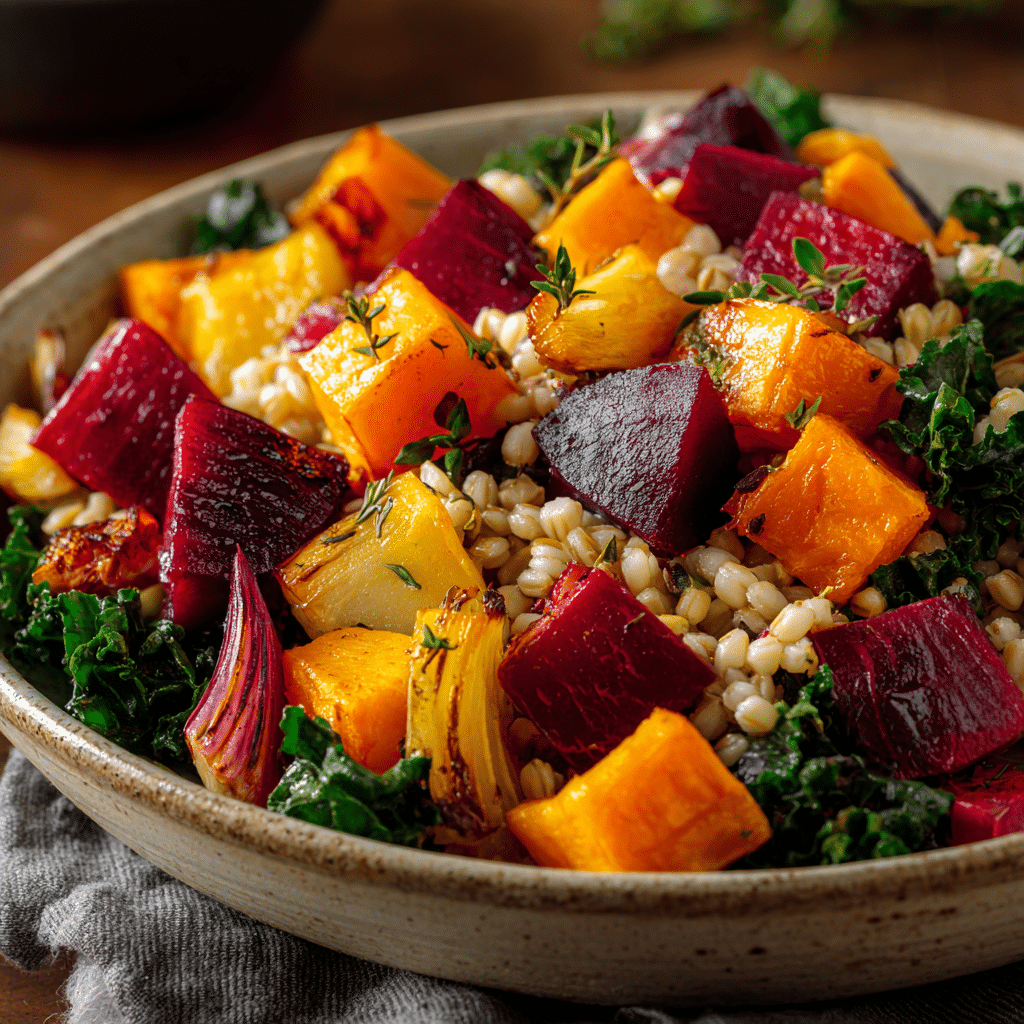 Autumn Roasted Vegetable Salad