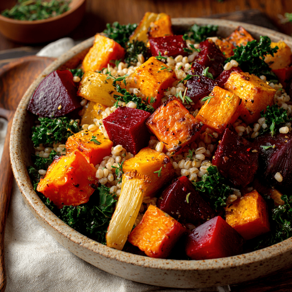 Autumn Roasted Vegetable Salad