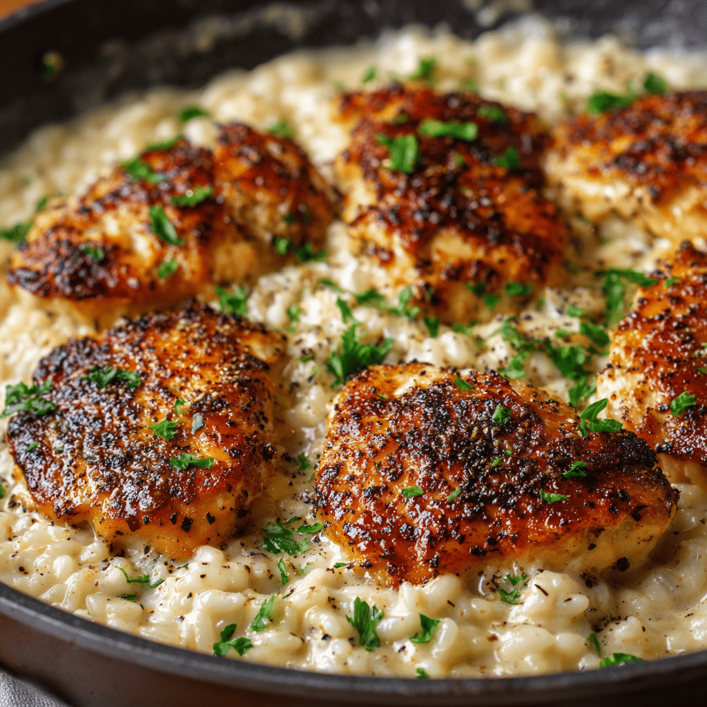 One-Pan Creamy Parmesan Chicken & Rice