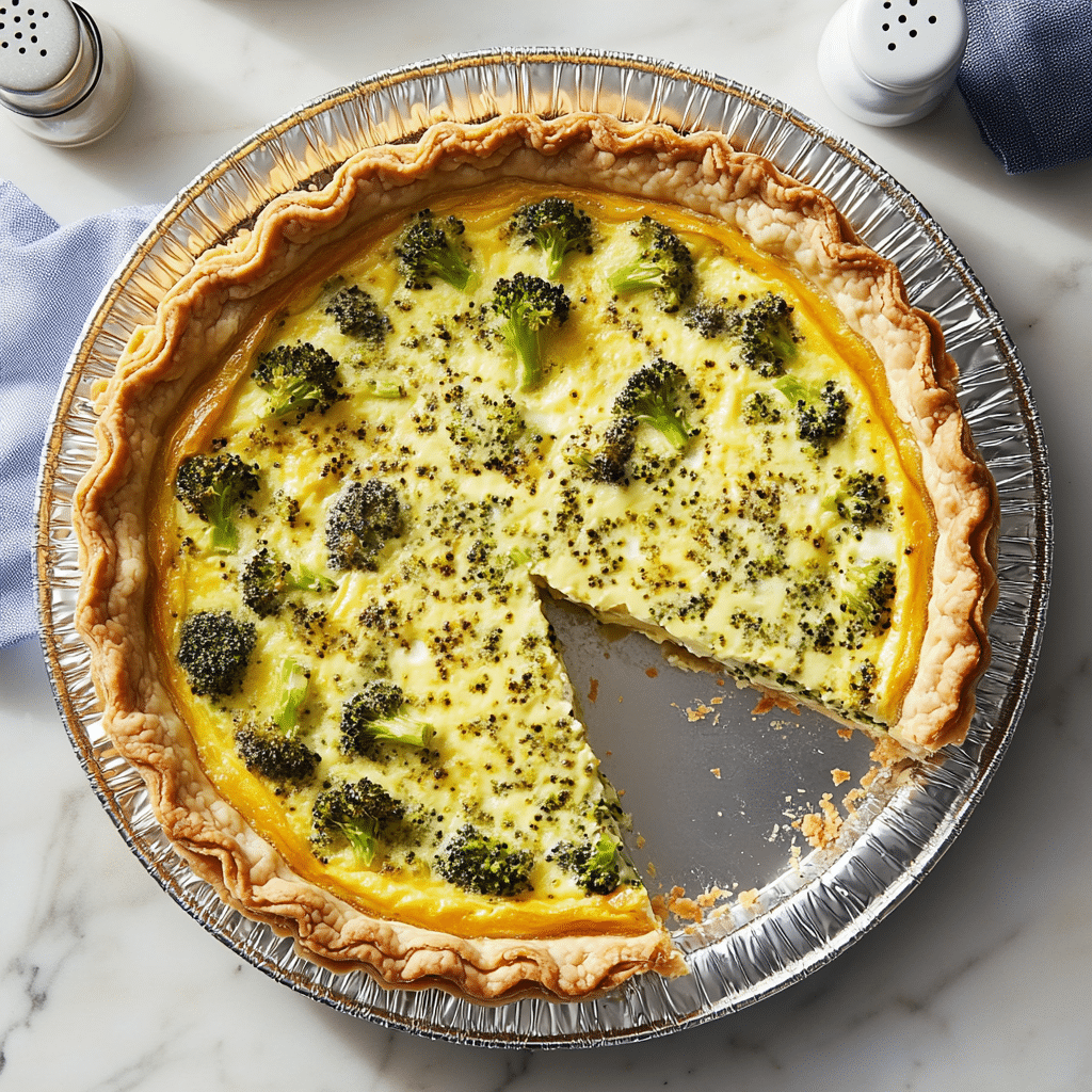 Broccoli and Cheese Quiche