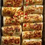 Sheet Pan Baked Chicken Chimichangas (Crispy & Flavorful!)