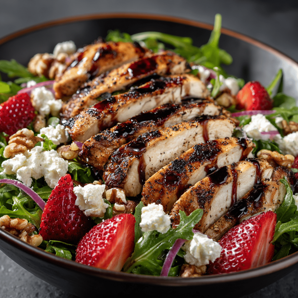 Strawberry Balsamic Chicken Salad