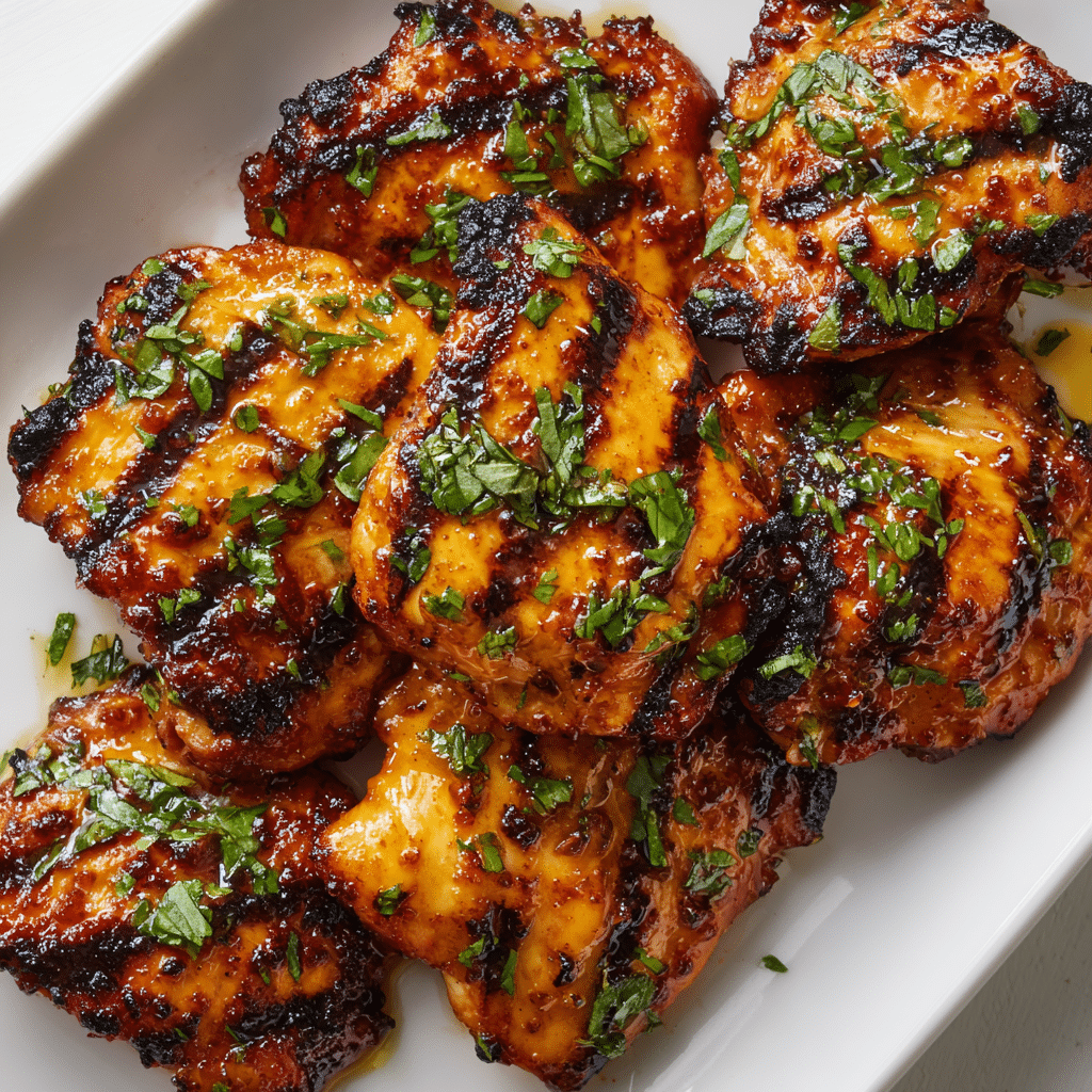 Grilled Honey Buffalo Chicken Thighs (Sweet, Spicy & Smoky)