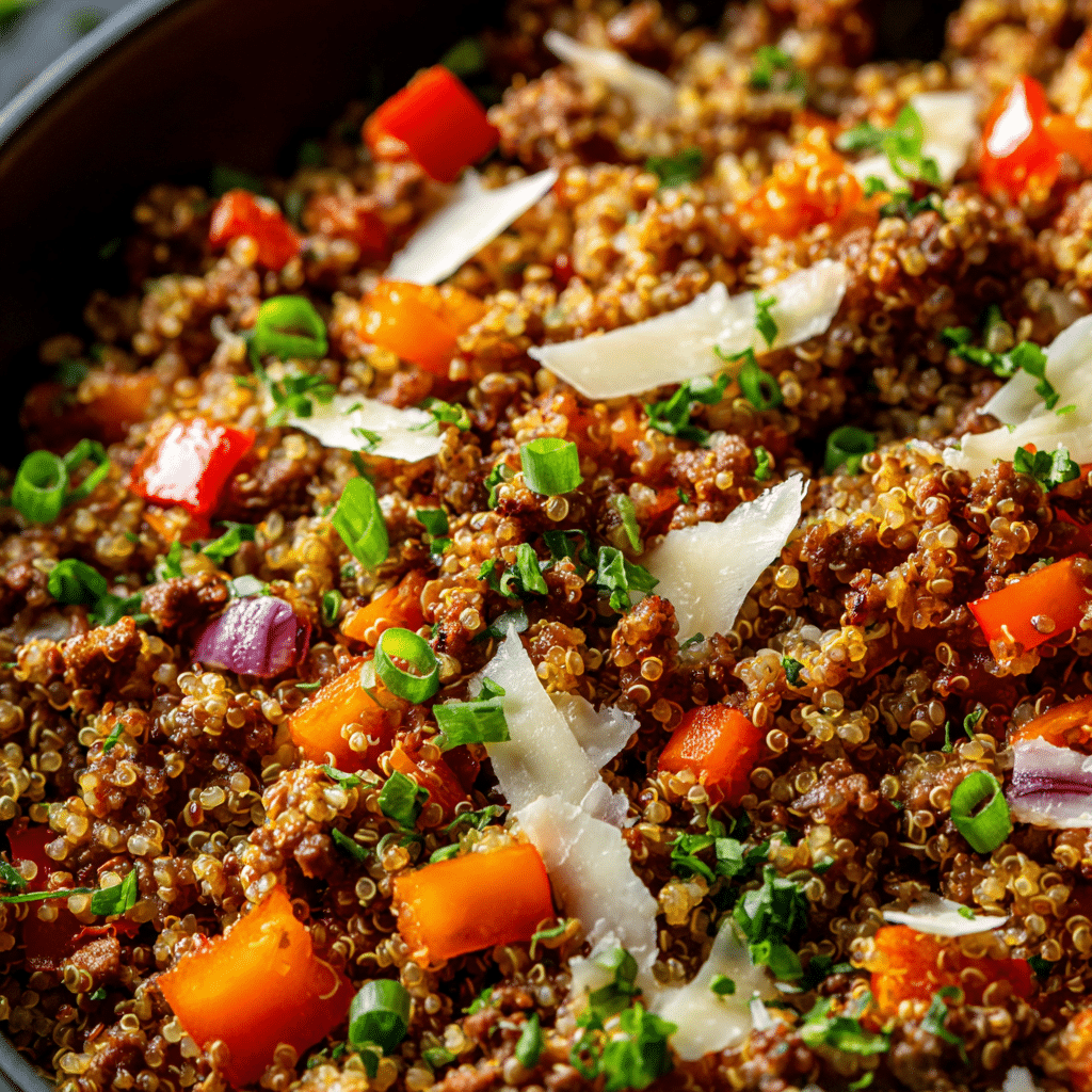 Easy Ground Beef Quinoa Skillet (30-Minutes)