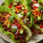Mexican Ground Beef Lettuce Wraps