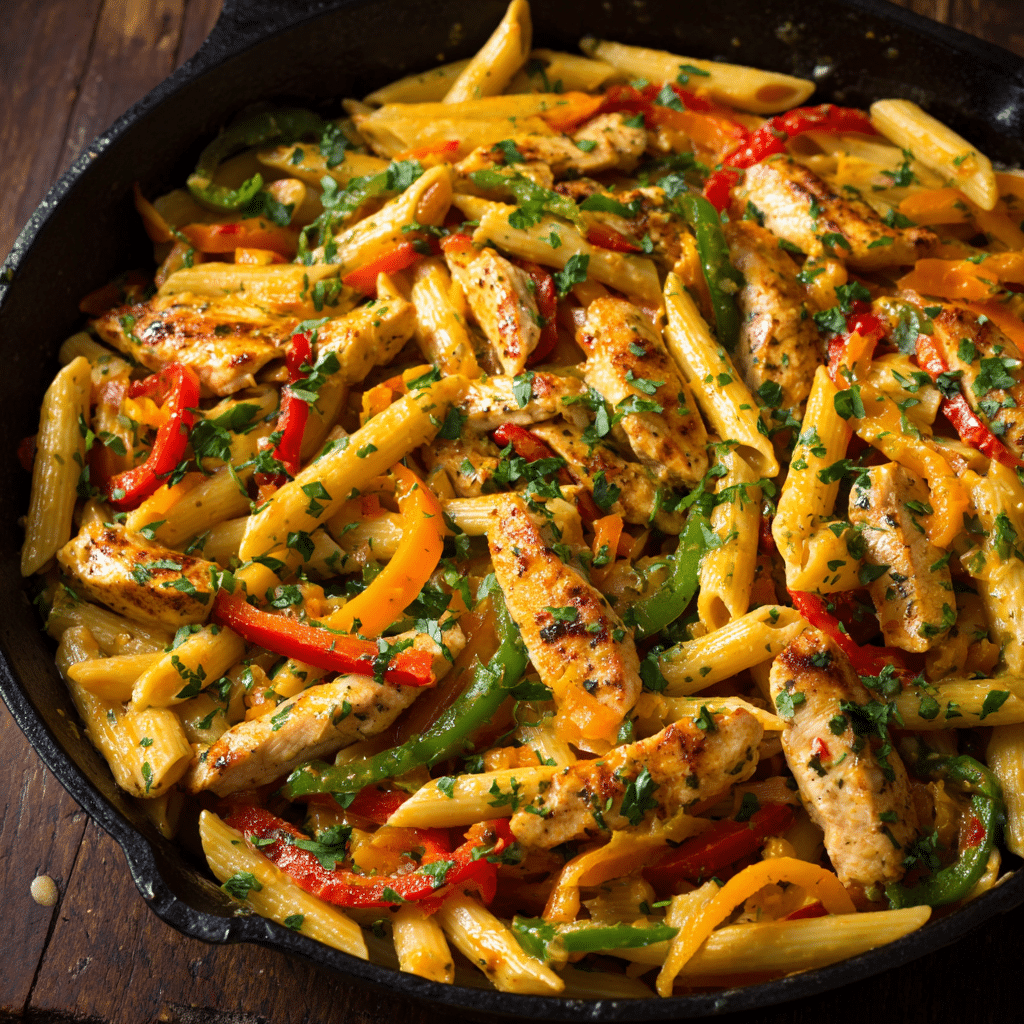 Creamy Chicken Fajita Pasta (30-Minutes)