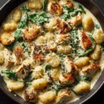 Garlic Chicken Gnocchi Skillet