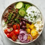 Healthy Greek Ground Turkey Rice Bowl (25-Minutes)