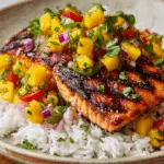 Healthy Grilled Salmon with Mango Salsa