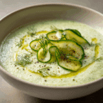 Cold Cucumber Soup with Yogurt and Dill