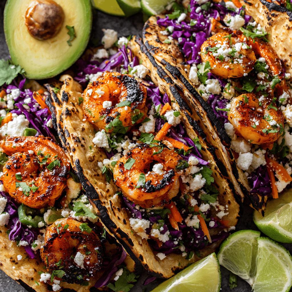 Grilled Shrimp Tacos with Cabbage Slaw (30-Minutes)