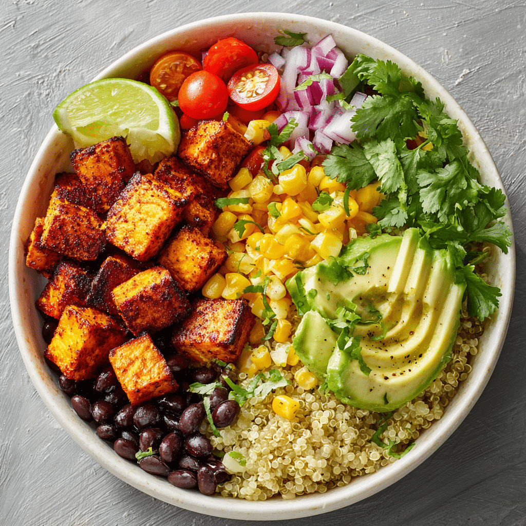 Healthy Sweet Potato Burrito Bowl Recipe