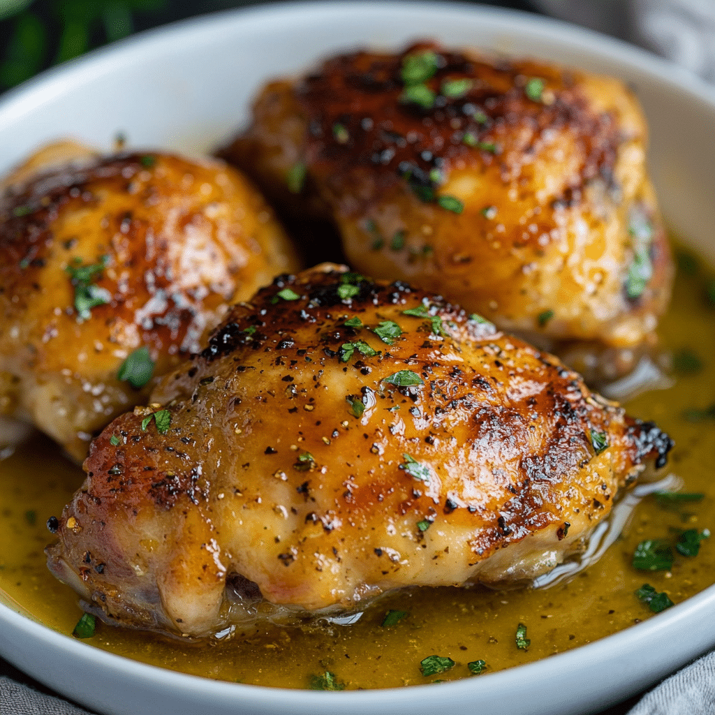 Honey Mustard Chicken Thighs Recipe