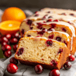 Cranberry Bread with Orange Glaze