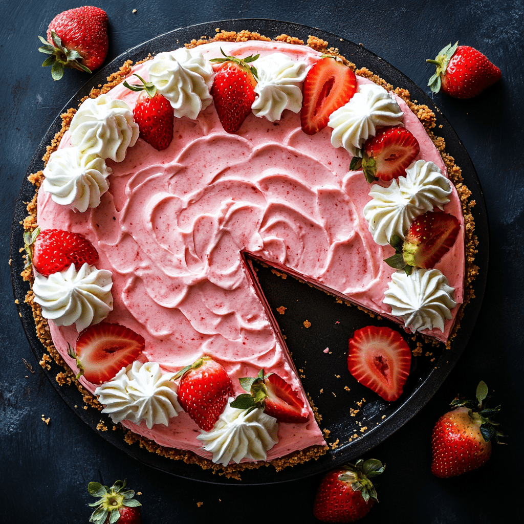 No-Bake Strawberry Cheesecake