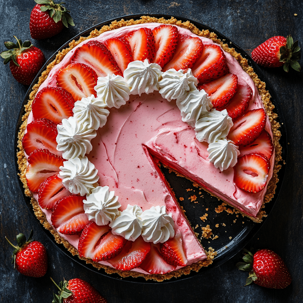No-Bake Strawberry Cheesecake