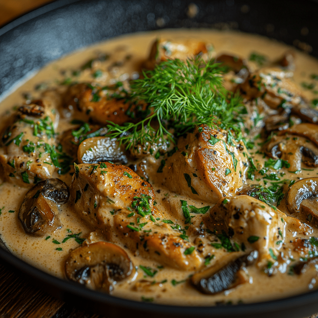 Creamy Herb Mushroom Chicken