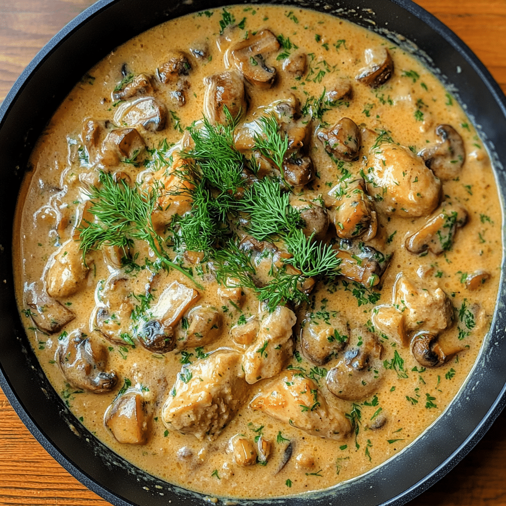 Creamy Herb Mushroom Chicken