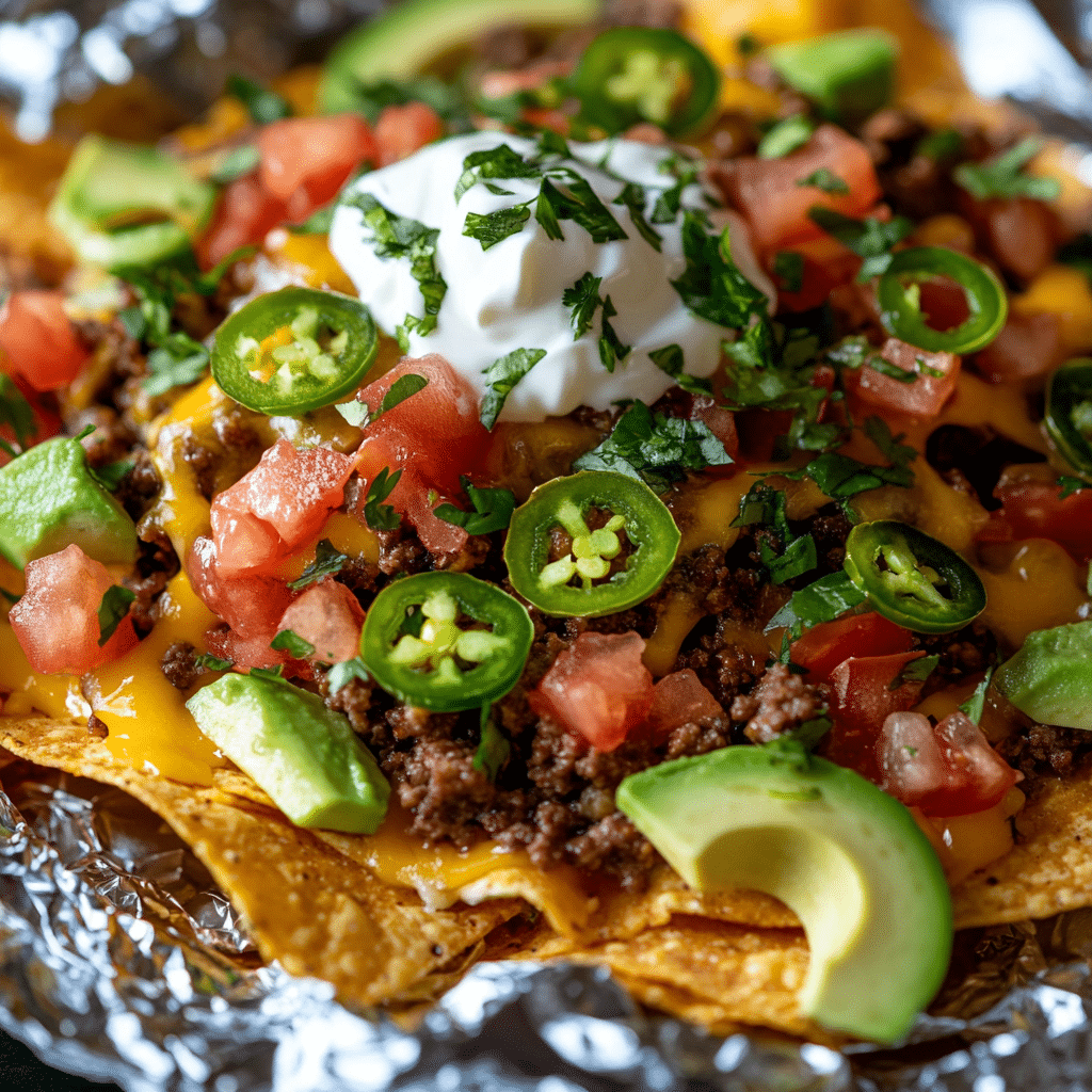 Foil-Pack Baked Nachos Recipe
